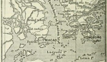 1888 German map of Hong Kong