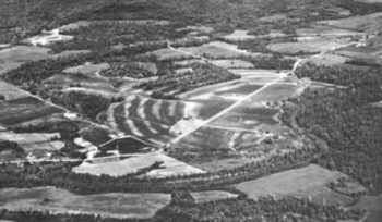 Aerial view of the Poverty Point earthworks