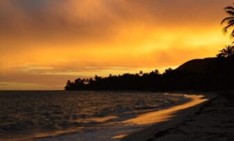 Beach at sunset