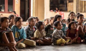 Children sitting down