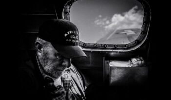 Elderly U.S. veteran