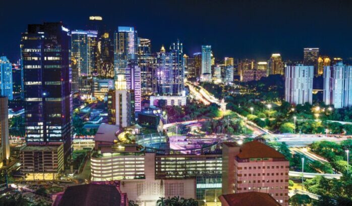 Jakarta at night