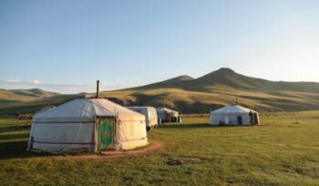 Mongolian yurts