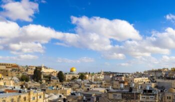 Panoramic skyline of Jerusalem Old City Arab quarter|timon studler unsplash