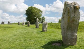 Part of the South Inner Circle of Avebury in Wiltshire