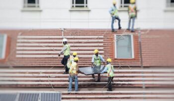 People installing solar panels