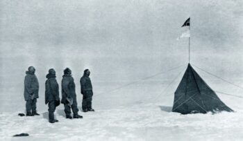 Roald Amundsen at the South Pole