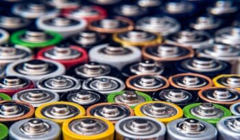 Stack of batteries