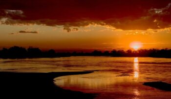 Sunset over the Luangwa River