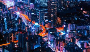 Tokyo roads lit up at night|arto marttinen unsplash