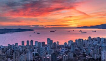 Vancouver at sunset