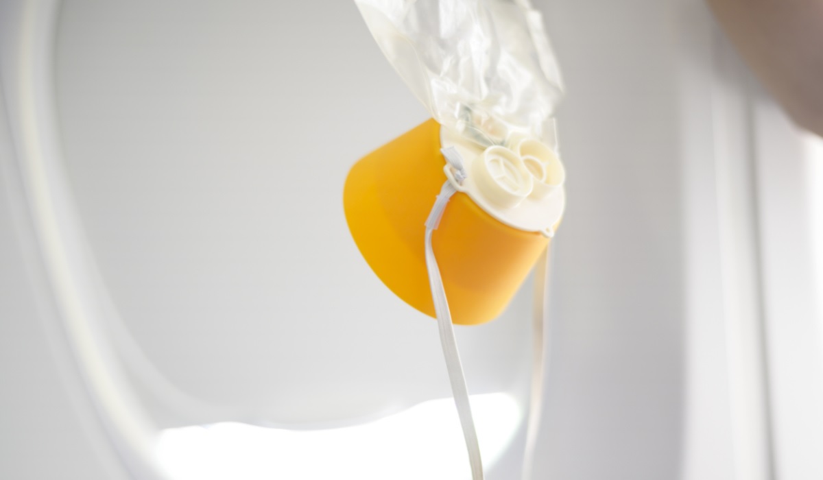 Oxygen mask from a plane