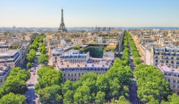 Eiffel Tower in Paris City