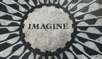 John Lennon "Imagine" tiling