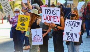 Reproductive rights protesters