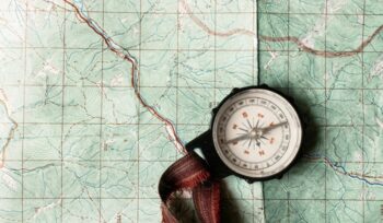 Compass and map